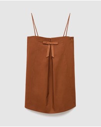 M.N.G - Dress With Bow Neckline