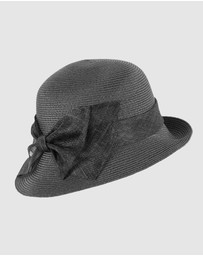 Max Alexander - Summer Black Cloche Hat