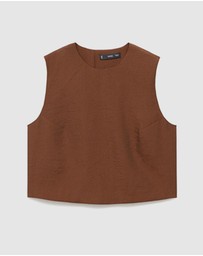 M.N.G - Buttoned Crop Top