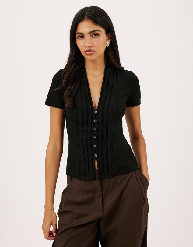 Atmos&Here - Tara Button Jersey Top