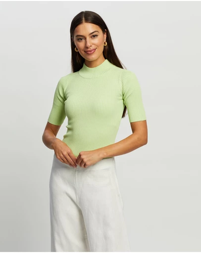 White By FTL - Gena Rib Top