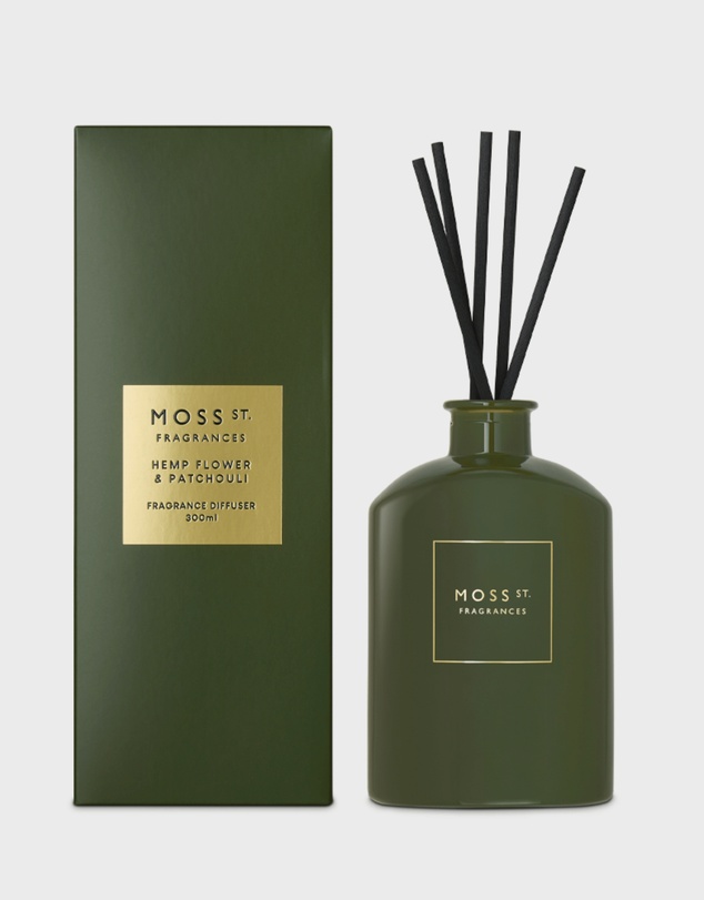 Moss St Fragrances - Hemp Flower & Patchouli Fragrance Diffuser 300ml