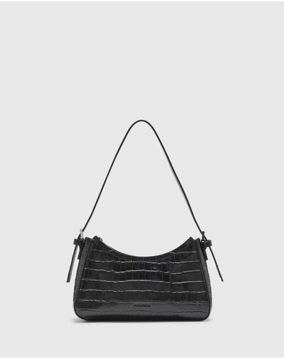 Nakedvice - The Briar Black Croc Mini Bag