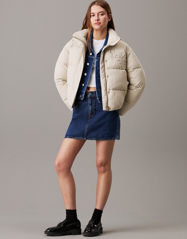 Calvin Klein Jeans - Relaxed Chenille Logo Puffer Jacket