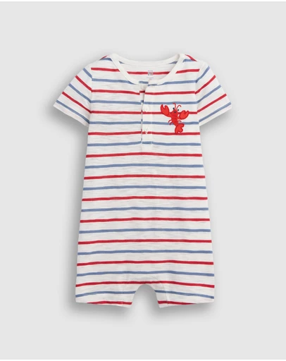 GAP - SS Knit Henley Shorties - Babies-Kids