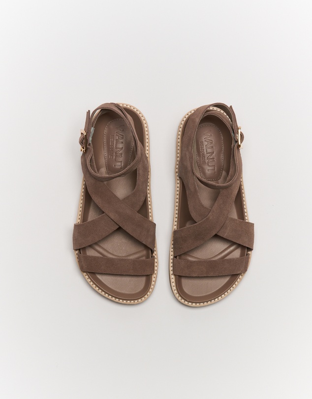 Walnut Melbourne - Pilar Leather Sandal
