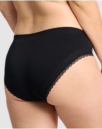 Sans Complexe - Agathe Ribbed Lace Trim Classic Brief