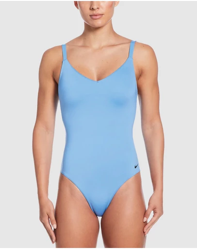 Nike - Essential V-Neck One-Piece Swimsuit