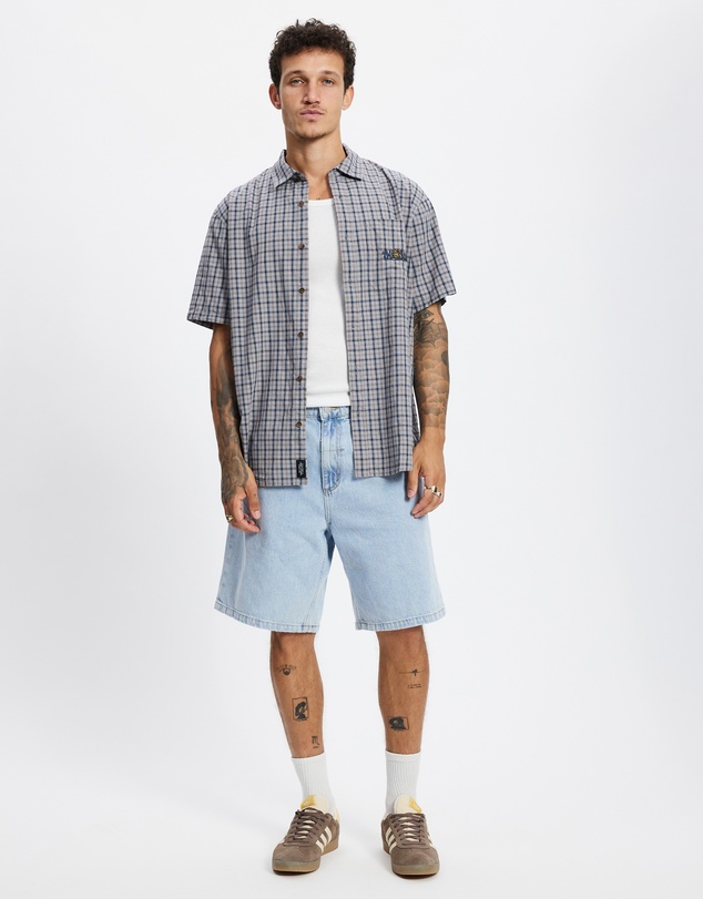 Thrills - Mid Slacker Relaxed Long Denim Shorts