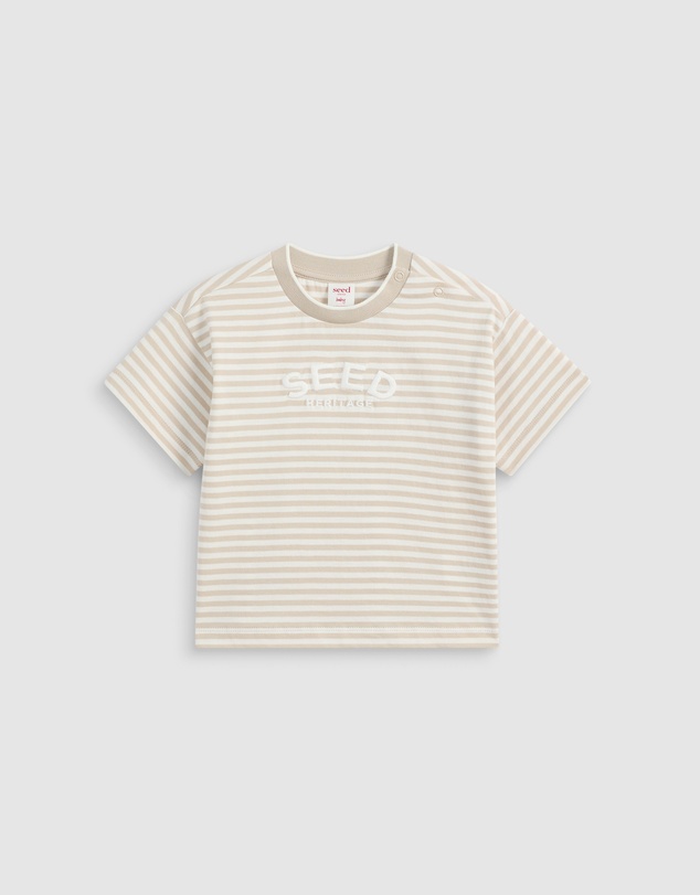 Seed Heritage - Core Stripe Logo Tee