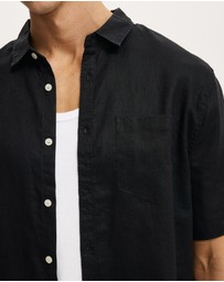 Cotton On - Relaxed Linen Short Sleeve Shirt