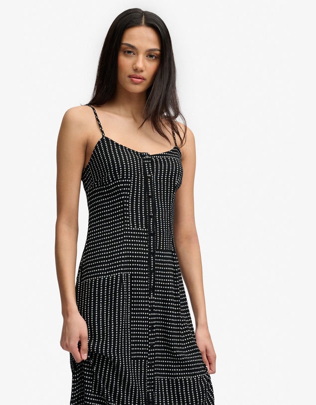 Superdry - Print Button Down Cami Midi Dress