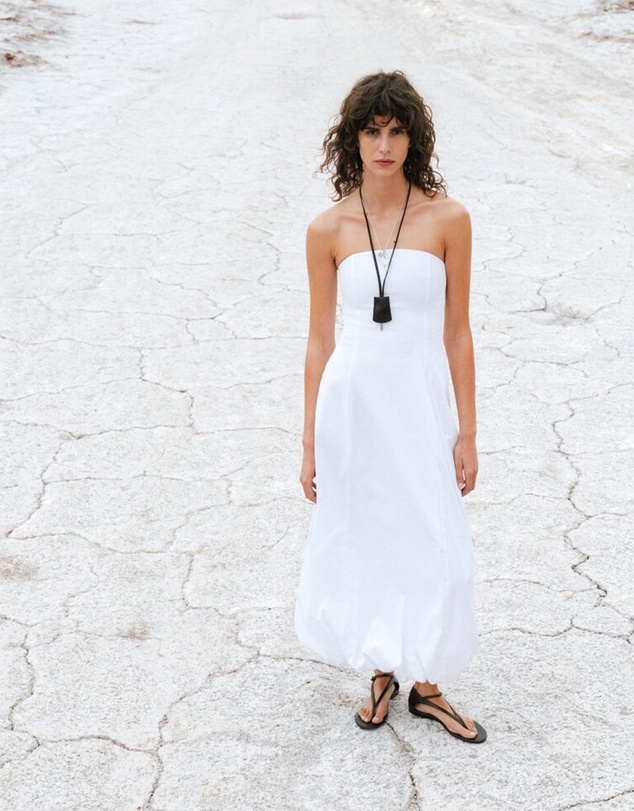 M.N.G - Rita Strapless Dress With Puffed Hem