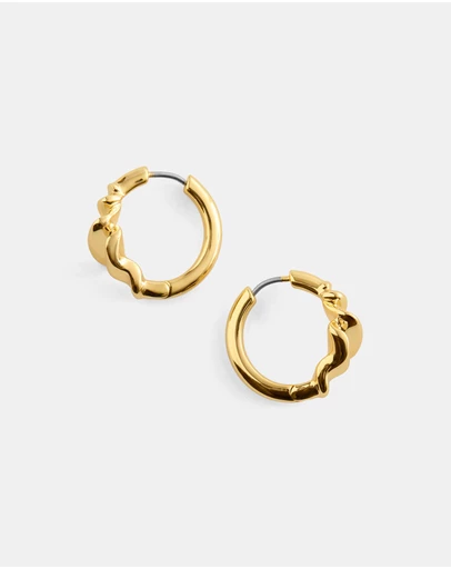 & Other Stories - Wrinkled-Look Small Hoop Earrings