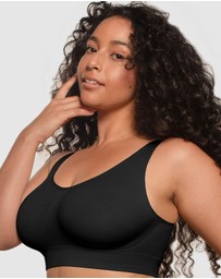 B Free Intimate Apparel - Double Lined Wire Free High Back Crop Bra (C-D-DD-E-F) Cup