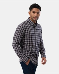 Brooksfield - Brushed Cotton/Tencel Shirt