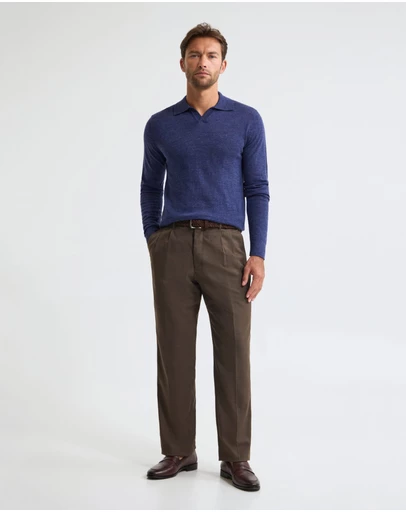 Oxford - Blair Polo Collar Merino Knit