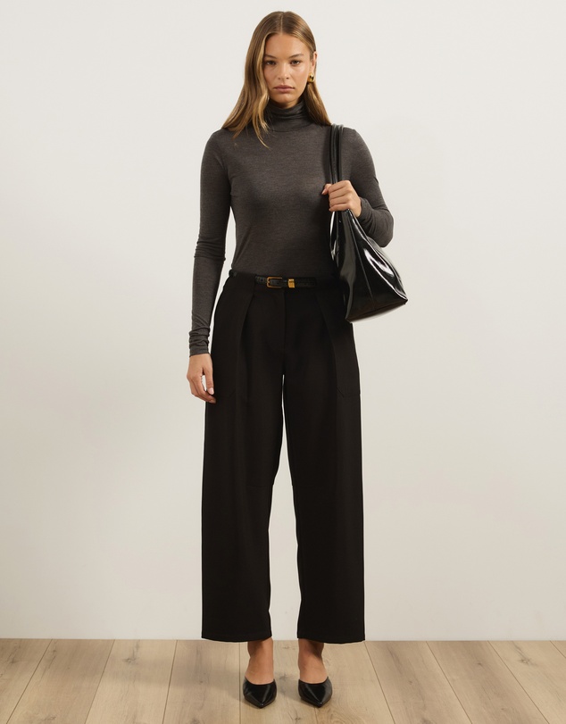 Atmos&Here - Rowen Pleated Barrel Leg Pants
