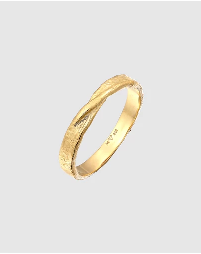 Haze & Glory - ICONIC EXCLUSIVE - Twisted Ring in Gold-Plated 925 Silver