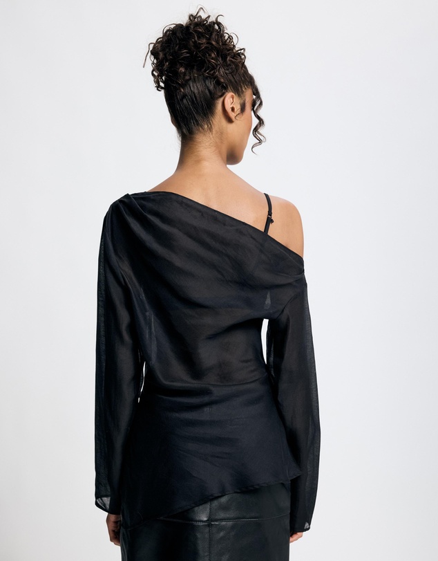 Lover - Layla LS Asymmetric Sheer Top
