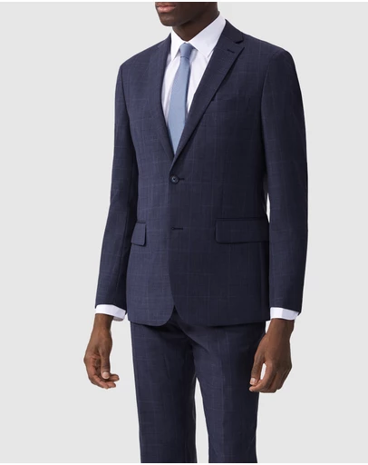 Van Heusen - Wool Blend Check Suit Jacket