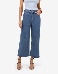 Forcast - Windsor Cropped Wide Leg Jeans