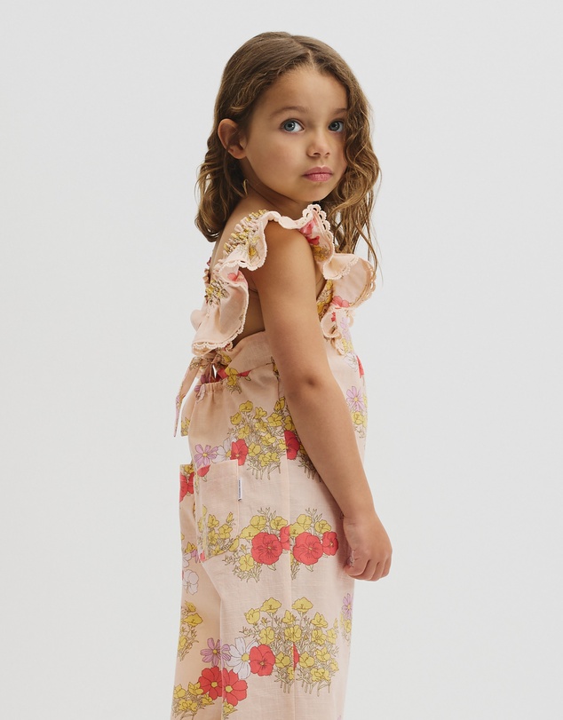 Country Road - Short Sleeve Printed Jumpsuit