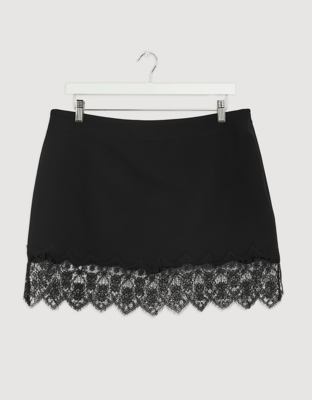 Revibe - Repaired BY JOHNNY. Elodie Lace Mini Skirt - AU 16