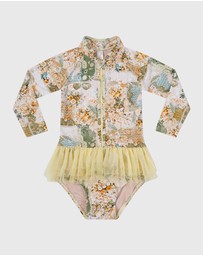 Aqua Blu Kids - Mosaic Long Sleeve One Piece - Babies