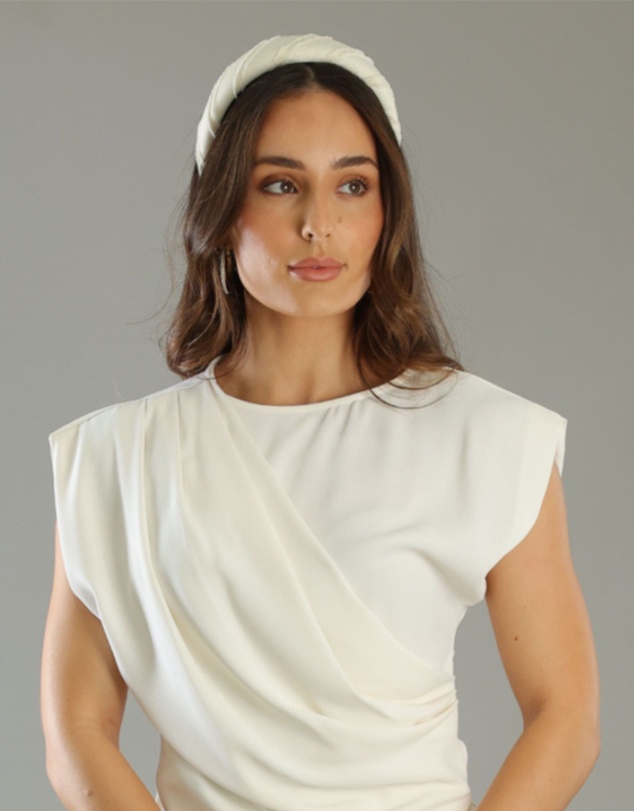 Morgan & Taylor - Stephanie Headband in White