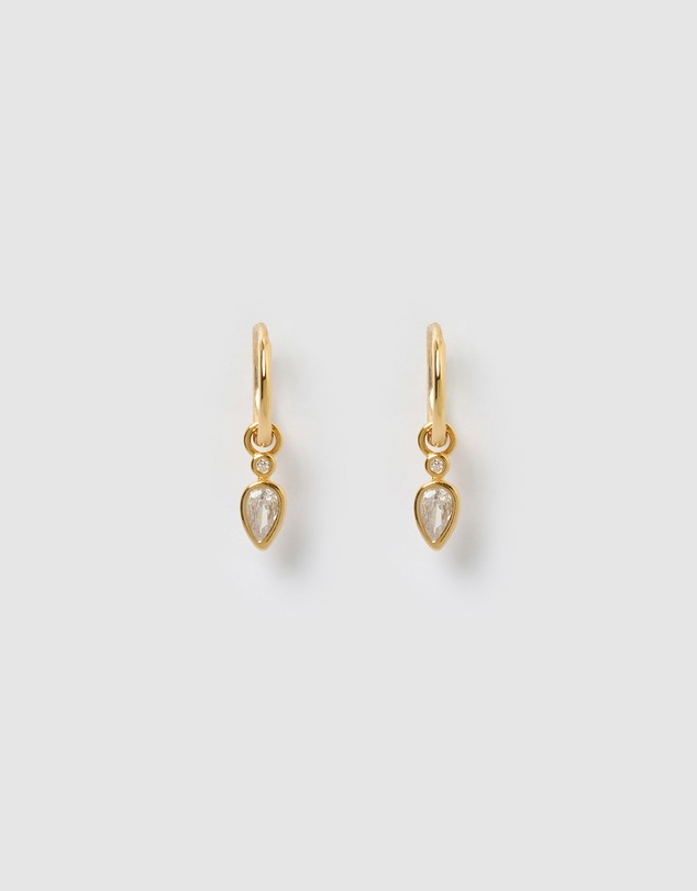 Arms Of Eve - Daisy Gold Earrings - Stone