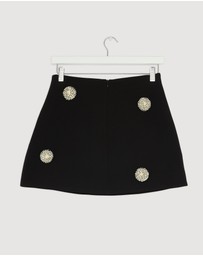 Revibe - Repaired BY JOHNNY. Priscilla Pearl Mini Skirt - AU 10
