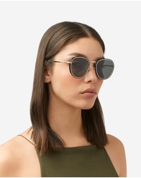 Hawkers Co - HAWKERS Ceres - Polarized Black Gold Dark Sunglasses for Men and Women