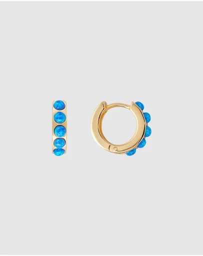 FAIRLEY - Indigo Opal Crystal Huggies