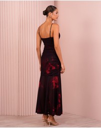 Azzurielle - Oleen Mesh Maxi Dress