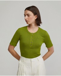 Oxford - Helena Button Front Knit