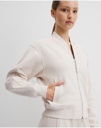 Country Road - Australian Good Earth Cotton Zip Bomber Sweat
