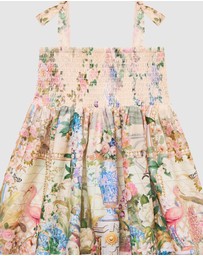 Camilla - Shirred Dress With Tie Shoulder - Babies