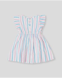 Goldie + Ace - Playtime Stripe Lyla Dress- ICONIC EXCLUSIVE- Babies-Kids
