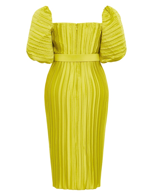 City Chic - Krista Pleat Midi Dress