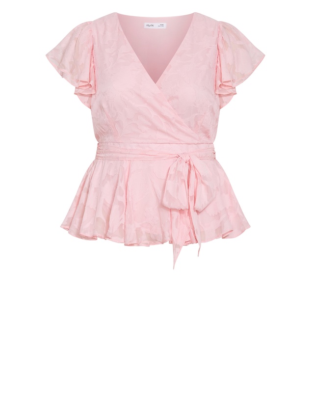 City Chic - First Date Flutter Top