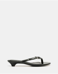 Therapy - Noir Thong Heels