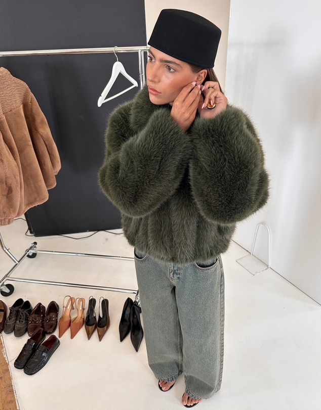 ENA PELLY - Daphne Faux Fur Bomber