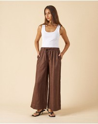 CAMIXA - Palazzo Linen Pants