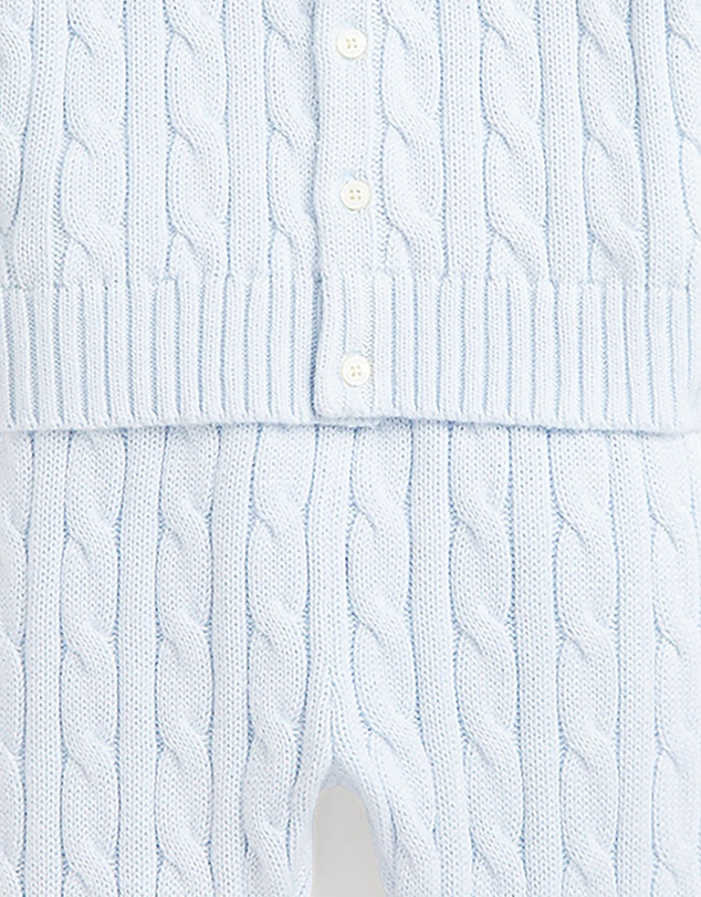 Polo Ralph Lauren - Cable-Knit Cotton Cardigan & Pant Set - Babies
