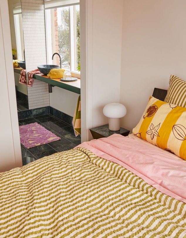 Mosey Me - Seersucker Stripe Quilt Cover
