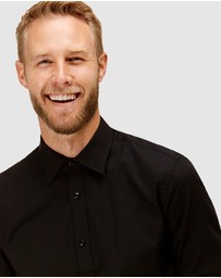 Brooksfield - Staple Textured Business Shirt