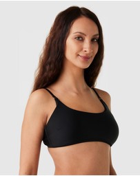 Modest Mermaid - Thin Strap Swimming Crop Top SPF50+