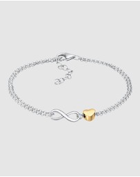Elli Jewelry - Bracelet Heart Valentine 925 Sterling Silver