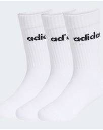 adidas Performance - LINEAR KIDS CREW 3 PAIRS PER PACK SOCKS